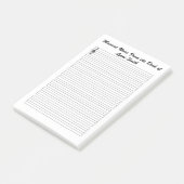 Muzieknotities Post-it® Notes (Schuin)