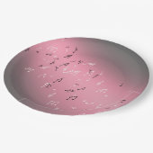 Muzieknotities Roze moonlight Bord (Gekanteld)