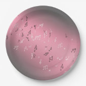 Muzieknotities Roze moonlight Bord (Voorkant)