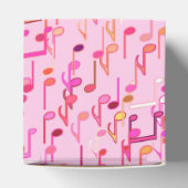 Muzieknotities — roze, multi bedankdoosjes (Bovenkant)