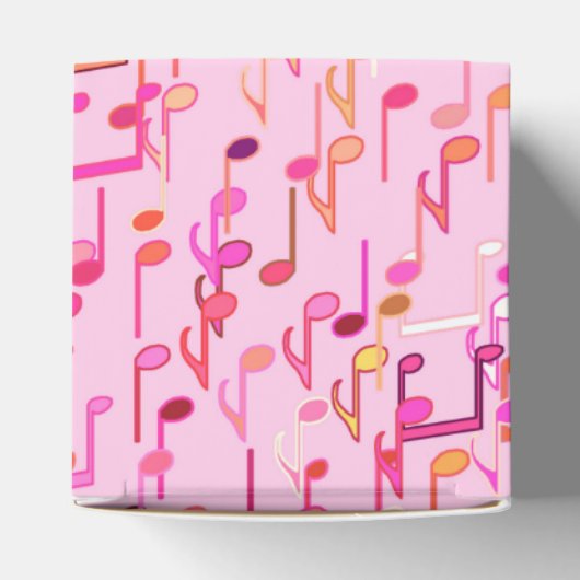 Muzieknotities — roze, multi bedankdoosjes (Bovenkant)