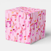 Muzieknotities — roze, multi bedankdoosjes (Achterkant)