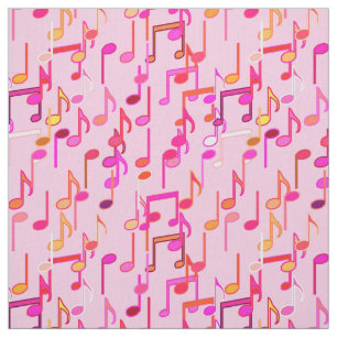 Muzieknotities — roze, multi stof