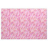 Muzieknotities — roze, multi stof (Fat Quarter)