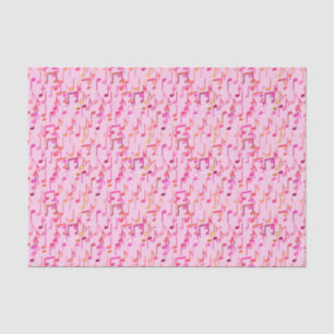 Muzieknotities — roze, multi tissuepapier