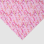 Muzieknotities — roze, multi tissuepapier (Detail)