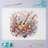 Muzieknotities Serie Ontwerp 11 Tissuepapier (Craft)