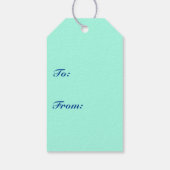 Muzieknotities — turkooizen, multi cadeaulabel (Achterkant)