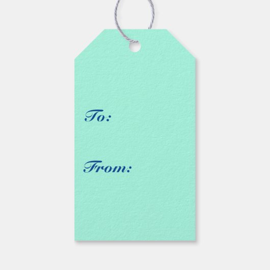 Muzieknotities — turkooizen, multi cadeaulabel (Achterkant)