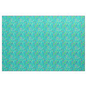 Muzieknotities — turkooizen, multi stof (Yard (91,4 cm))