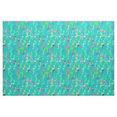 Muzieknotities — turkooizen, multi stof (Fat Quarter)