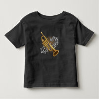 Muzieknotities van Trumpet Player Jazz Music Art