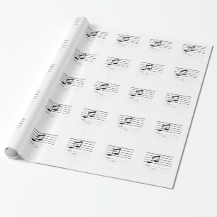 Muzieknotities Verpakkingspapier Cadeaupapier