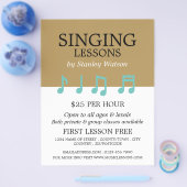 Muzieknotities, Vocalistlessen Reclame Flyer (Enkel)