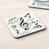 Muzieknotities voor mijn Soul Quote / set van 6 Onderzetter (Linkerzijde)