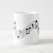 Muzieknotities voor muzieknoleraar grote koffiekop (Voorkant)