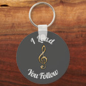 Muzieknotities voor muziekopleiding Dank u Sleutelhanger (Voorkant)