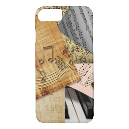 Muzieknotities voor  vel Case-Mate iPhone case (Achterkant)