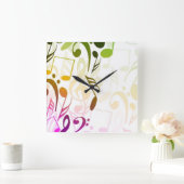 Muzieknotities wandklok (Huis)