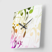 Muzieknotities wandklok (Hoek)