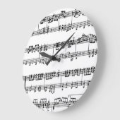 Muzieknotities wandklok (Hoek)
