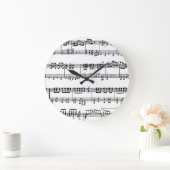 Muzieknotities wandklok (Huis)