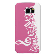 Muzieknotities warm roze en wit