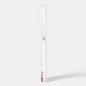 Muzieknotities warm roze en wit Case-Mate iPhone case (Achterkant / Links)