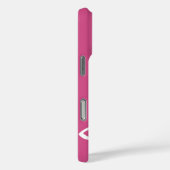 Muzieknotities warm roze en wit Case-Mate iPhone case (Achterkant / Rechts)
