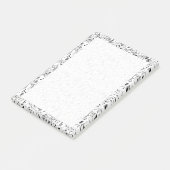 Muzieknotities zwart en wit post-it® notes (Schuin)