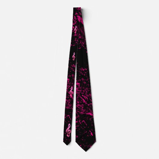 Muzieknotitiesymbool NeckTie Stropdas (Achterkant)