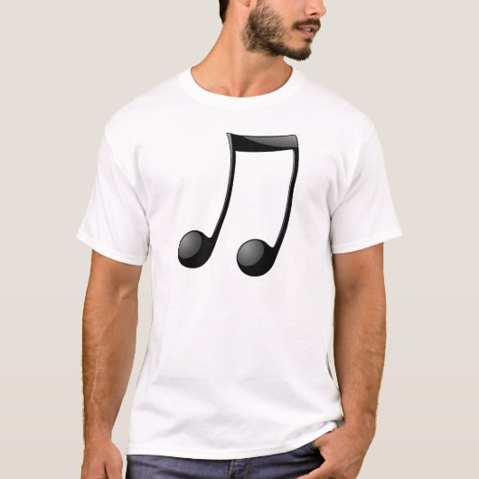 muzieknotitiesymbool t-shirt (Voorkant)