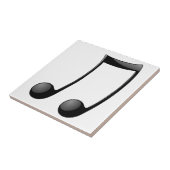 muzieknotitiesymbool tegeltje (Zijkant)