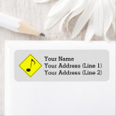 Muzieknotitieverkeer/wegteken Etiket (Insitu)