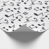 Muzieknotitiewerkpapier Cadeaupapier (Hoek)