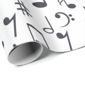 Muzieknotitiewerkpapier Cadeaupapier (Rol Hoek)