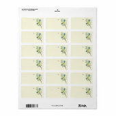  muzieknots Blauw groen gele gele vellen Etiket (Full Sheet)