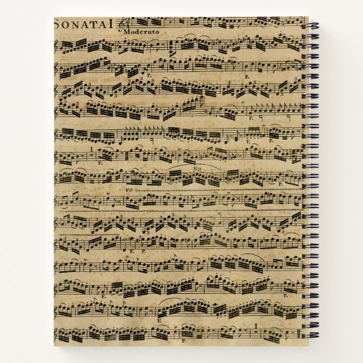  muzieknots notitieboek (Achterkant)