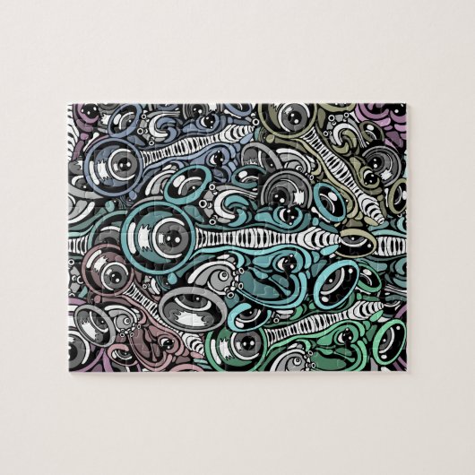 muziekolifant legpuzzel (Horizontaal)