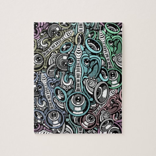 muziekolifant legpuzzel (Verticaal)