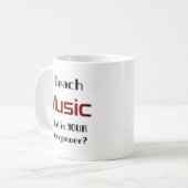 muziekonderwijs koffiemok (Voorkant links)