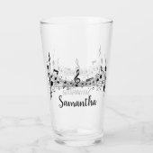 Muziekontwerp Drink glas (Achterkant)