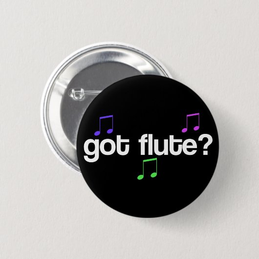 Muziekontwerp heeft Flute Button (Voorkant /achterkant)