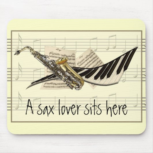 Muziekontwerp  Mousepad Muismat (Voorkant)