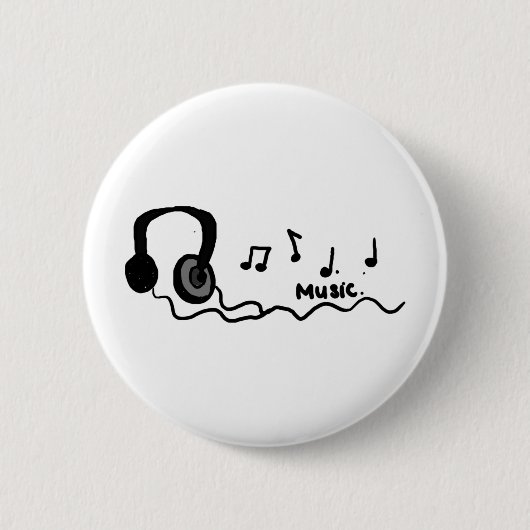 Muziekontwerp! Ronde Button 5,7 Cm (Voorkant)