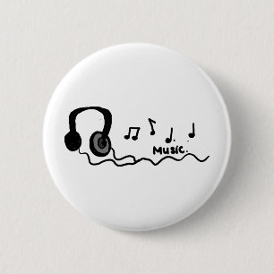 Muziekontwerp! Ronde Button 5,7 Cm