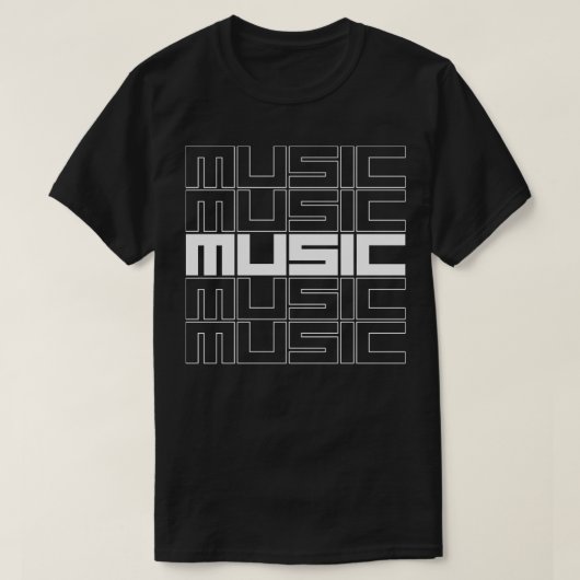 muziekontwerp t-shirt (Design voorkant)