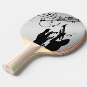 Muziekontwerp voor Horn Section Tafeltennisbatje (Voorkant Gekanteld)