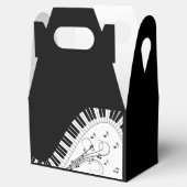 Muziekontwerp voor piano-toetsenbord bedankdoosjes (Geopend)