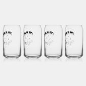 Muziekontwerp voor piano-toetsenbord blikvorm glas (Links)